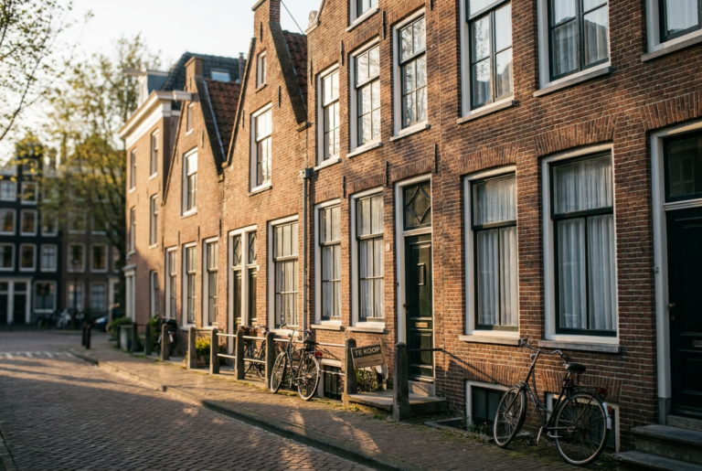 Rij grachtenpanden te koop in Amsterdam Oud-West